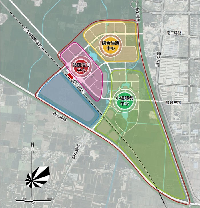 淮宿蚌城际铁路宿州西站片区概念性规划及城市设计草案公示公告